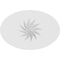 Ekena Millwork Standard Dalton Spiral Rosette With Square Edge, 4"W x 2 3/4"H x 1"P ROSP040X028X100DAL12 - alternate 3